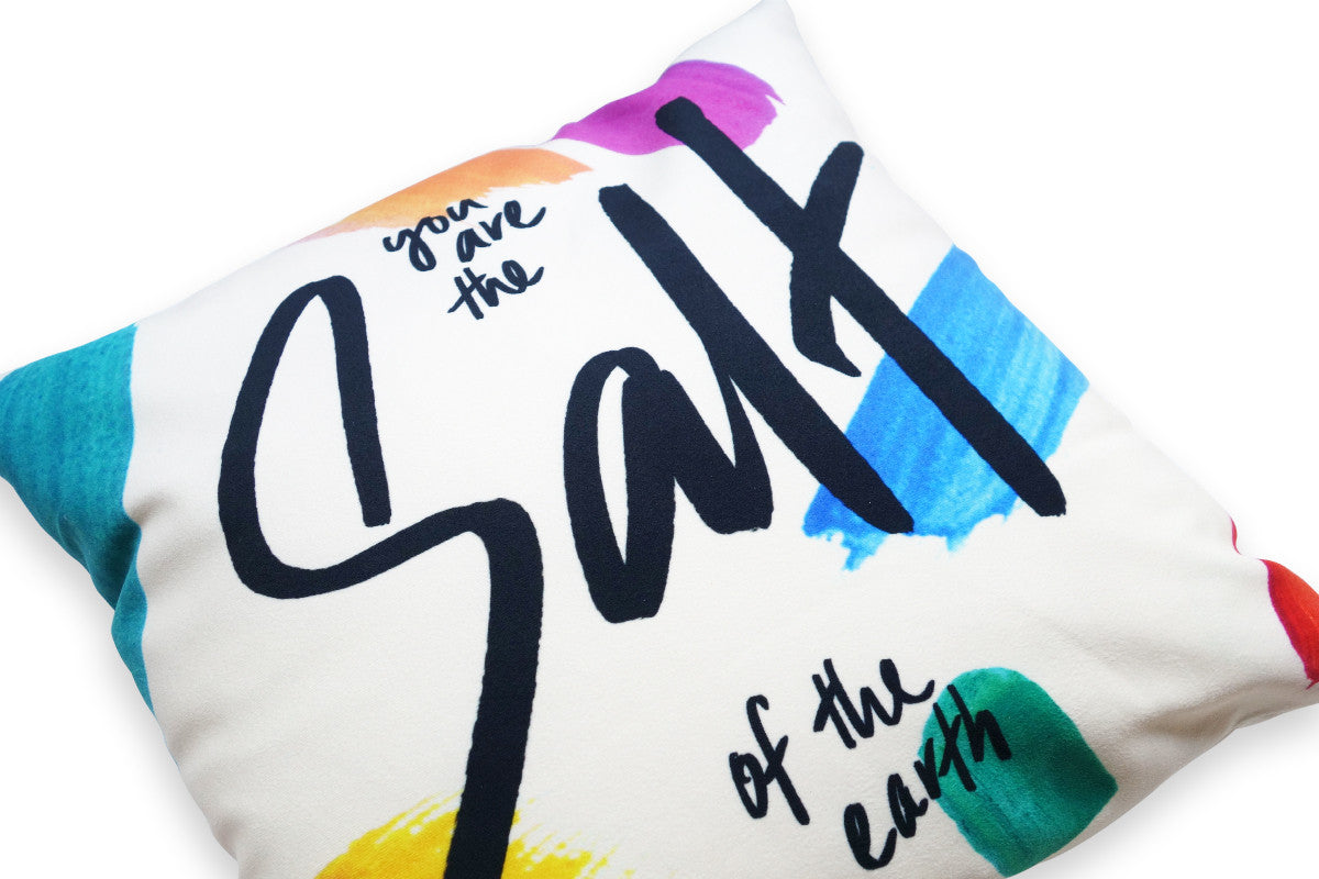 Brush - Salt and Light of the World {Cushion Cover} - Cushion Covers by The Commandment, The Commandment Co