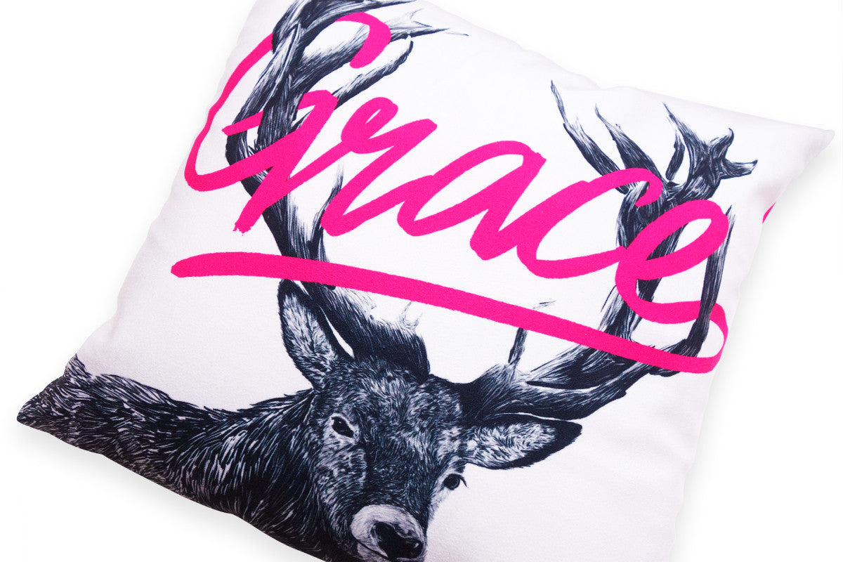 Pencil - Your Grace Is Sufficient For Me {Cushion Cover} - Cushion Covers by The Commandment, The Commandment Co , Singapore Christian gifts shop