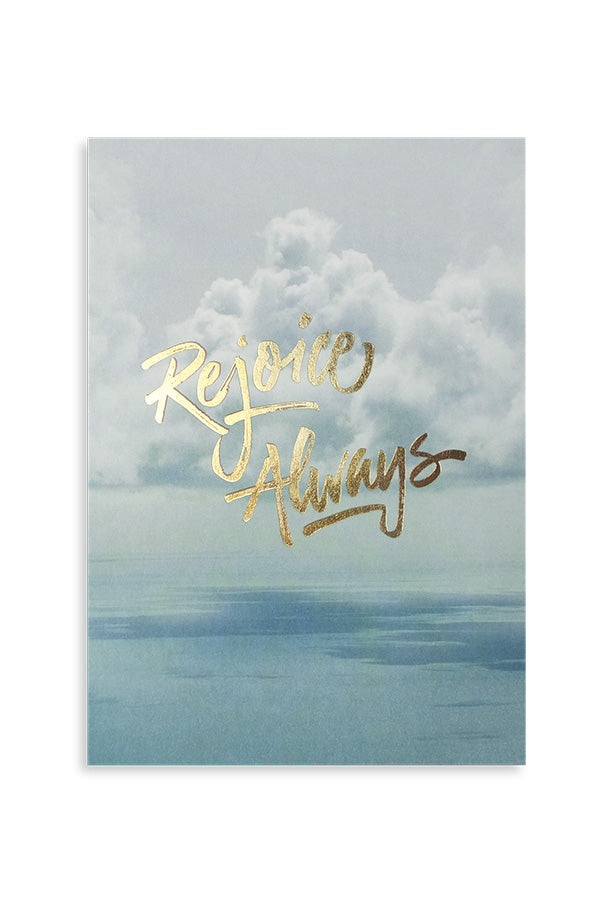 Rejoice always | Greeting card of contentment