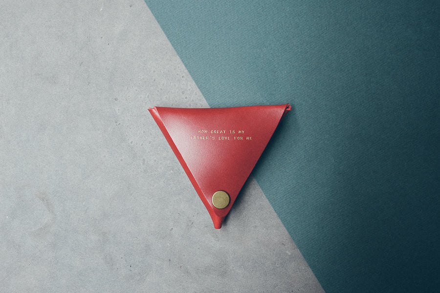 Leather Coin Pouch - Coin Pouch by The Messenger by TCCO, The Commandment Co , Singapore Christian gifts shop