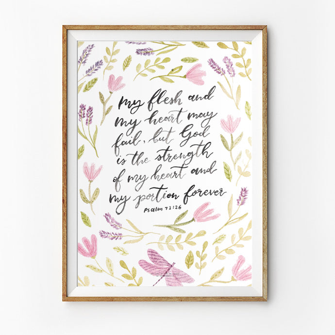 You Are My Strength {Poster} - Posters by P.Paints, The Commandment Co , Singapore Christian gifts shop