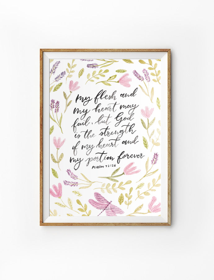 You Are My Strength {Poster} - Posters by P.Paints, The Commandment Co , Singapore Christian gifts shop