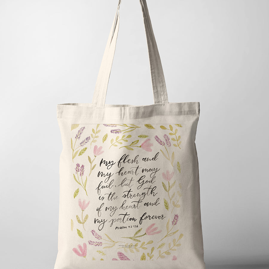 You Are My Strength {Tote Bag} - tote bag by P.Paints, The Commandment Co , Singapore Christian gifts shop