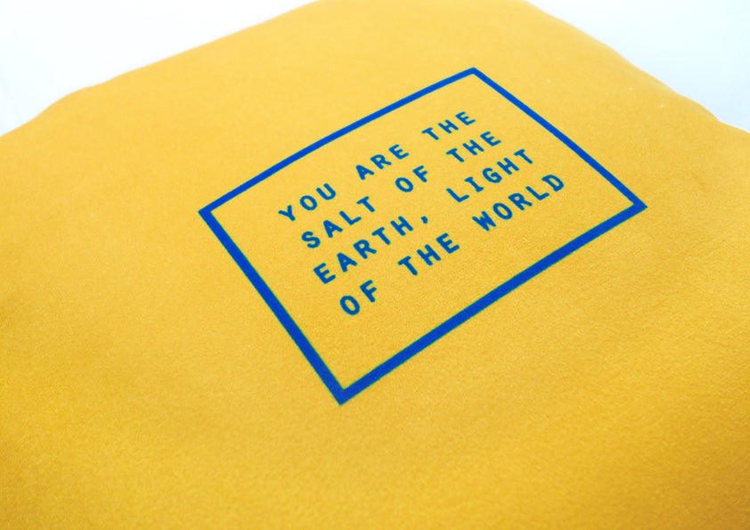 Salt and Light {Cushion Cover} - Cushion Covers by The Commandment Co, The Commandment Co , Singapore Christian gifts shop