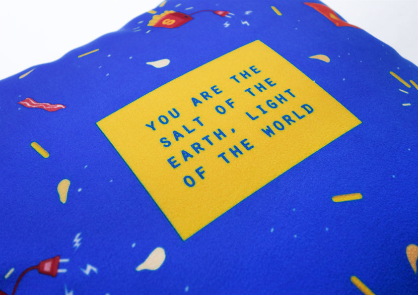 Salt and Light {Cushion Cover} - Cushion Covers by The Commandment Co, The Commandment Co , Singapore Christian gifts shop