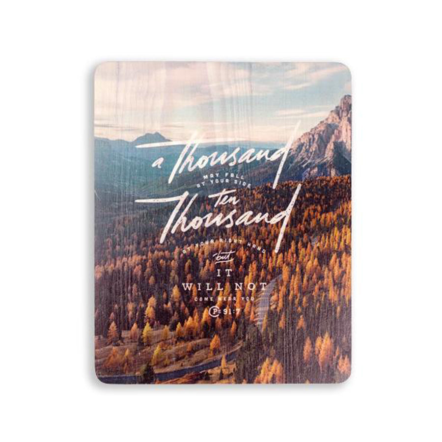 A Thousand Ten Thousand {Wood Board} - Wood Board by Timber+Shepherd, The Commandment Co , Singapore Christian gifts shop