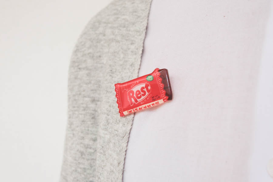 Rest Chocolate Bar {LOVE SUPERMARKET Pins} - Accessories by Hey New Day, The Commandment Co , Singapore Christian gifts shop