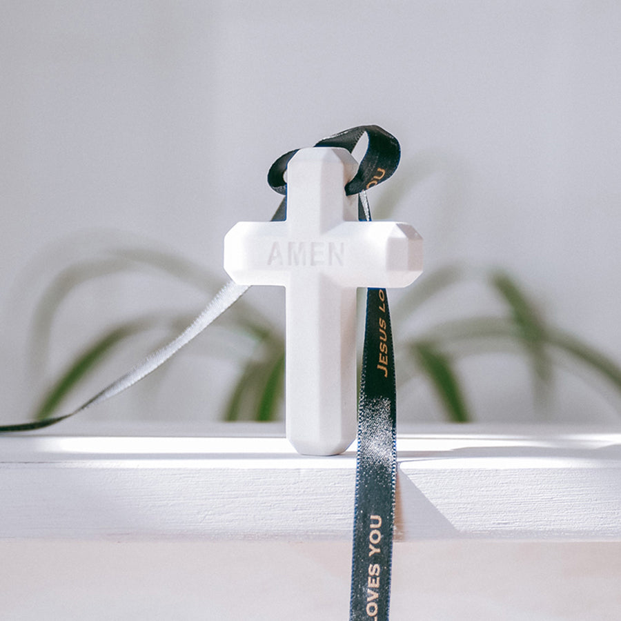 Amen Cross Diffuser {Car Ornament} - Cross by The Commandment Co, The Commandment Co