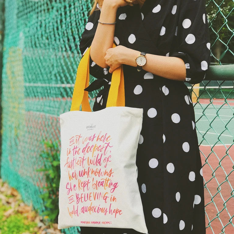 BELIEVING {Tote Bag} - tote bag by The Brave Assembly, The Commandment Co , Singapore Christian gifts shop