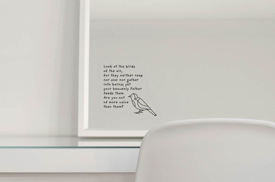 The Birds of the Air {Mirror Decal Stickers} - Decal by The Commandment Co, The Commandment Co , Singapore Christian gifts shop