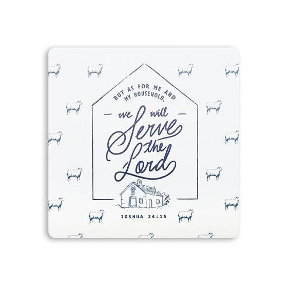 We Will Serve The Lord {Coasters} - coasters by The Commandment Co, The Commandment Co , Singapore Christian gifts shop