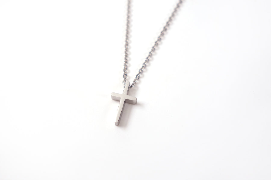 At The Cross V4 Christian cross necklace, product detail.