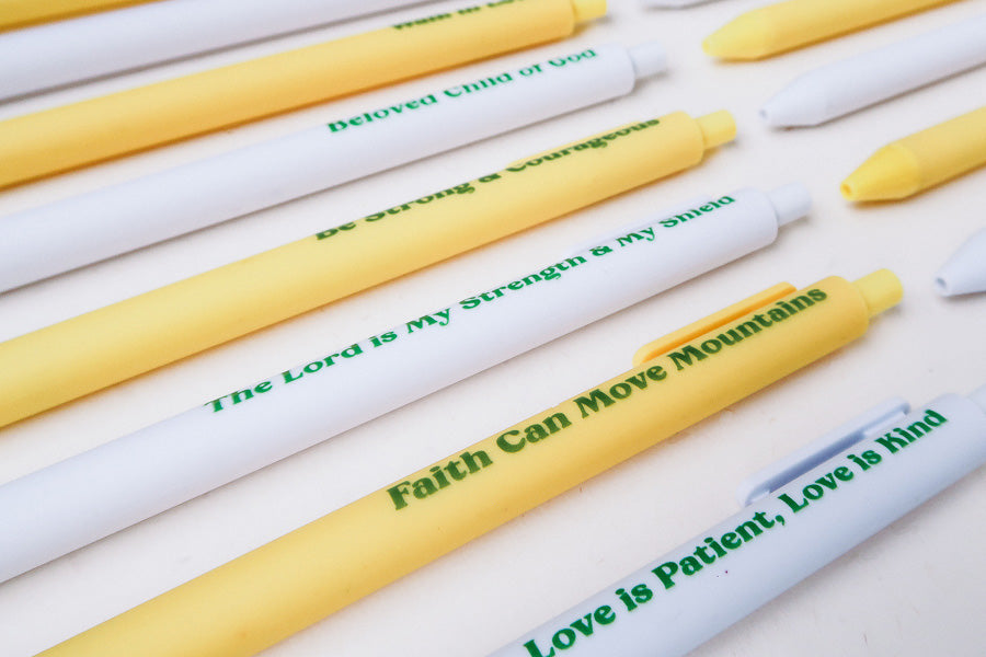 Scripture Pen {Ballpoint Pen} - Brass Pen by The Commandment, The Commandment Co , Singapore Christian gifts shop