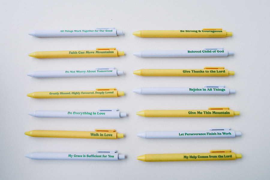 Scripture Pen {Ballpoint Pen} - Brass Pen by The Commandment, The Commandment Co , Singapore Christian gifts shop