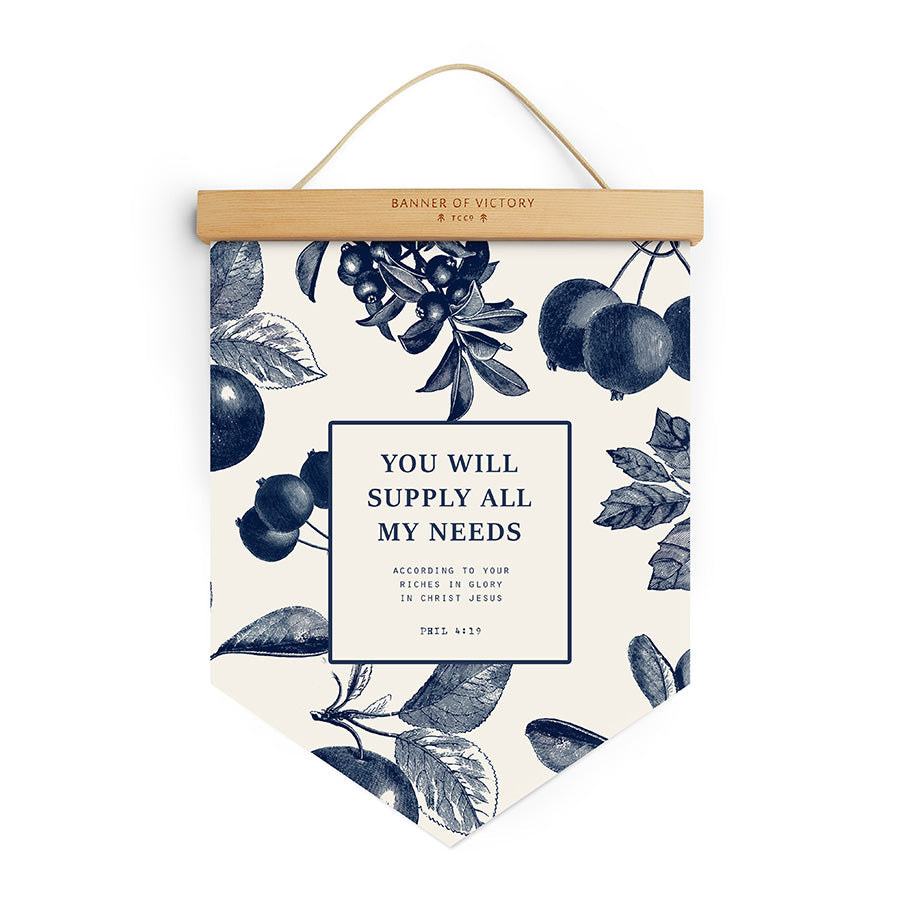 You Will Supply All My Needs {Banner of Victory} - Banners by The Commandment Co, The Commandment Co , Singapore Christian gifts shop