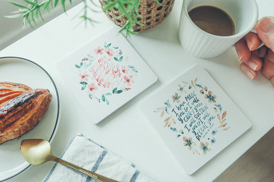 You Are Altogether Beautiful {Coaster} - coasters by Love That Letters, The Commandment Co , Singapore Christian gifts shop