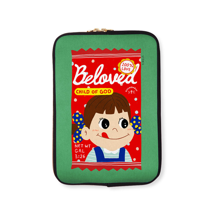 Beloved Milky Candy | Laptop Sleeve {LOVE SUPERMARKET} - Laptop Sleeve by The Commandment Co, The Commandment Co , Singapore Christian gifts shop