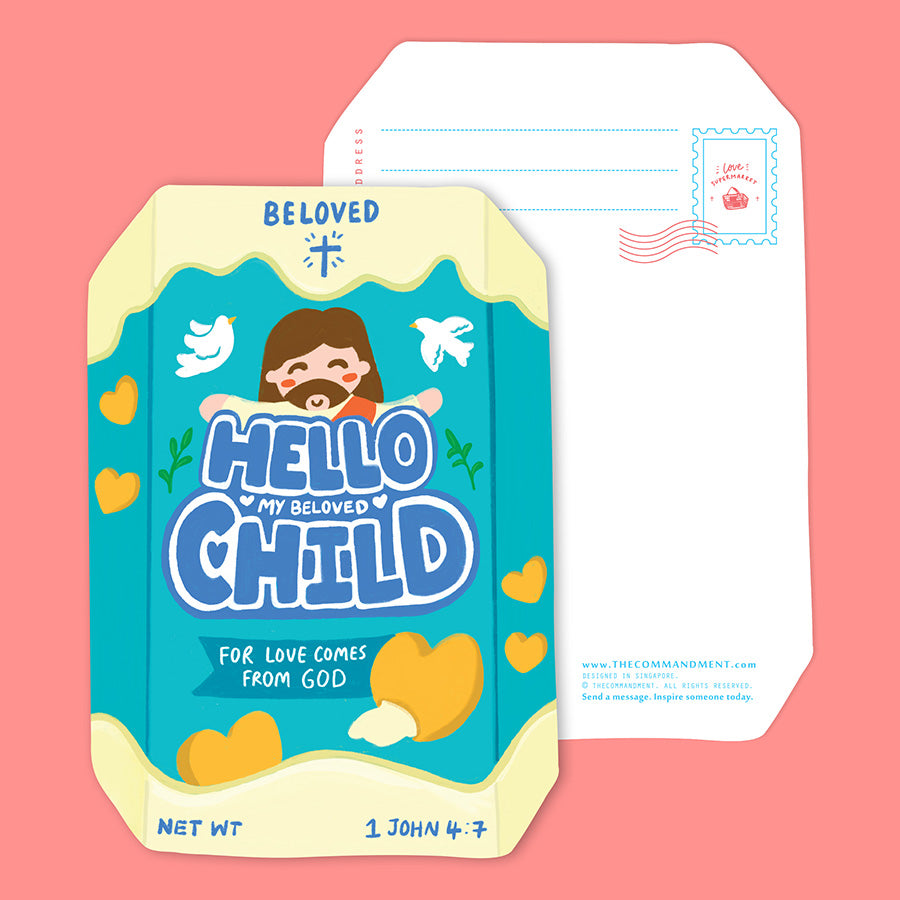 Hello Child Chocolate Biscuit {LOVE SUPERMARKET Card} - Cards by The Commandment Co, The Commandment Co , Singapore Christian gifts shop