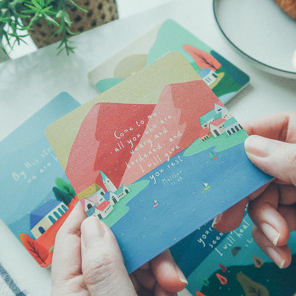 I Will Give You Rest {Coasters} Revival Healing Ministry - coasters by The Commandment Co, The Commandment Co , Singapore Christian gifts shop