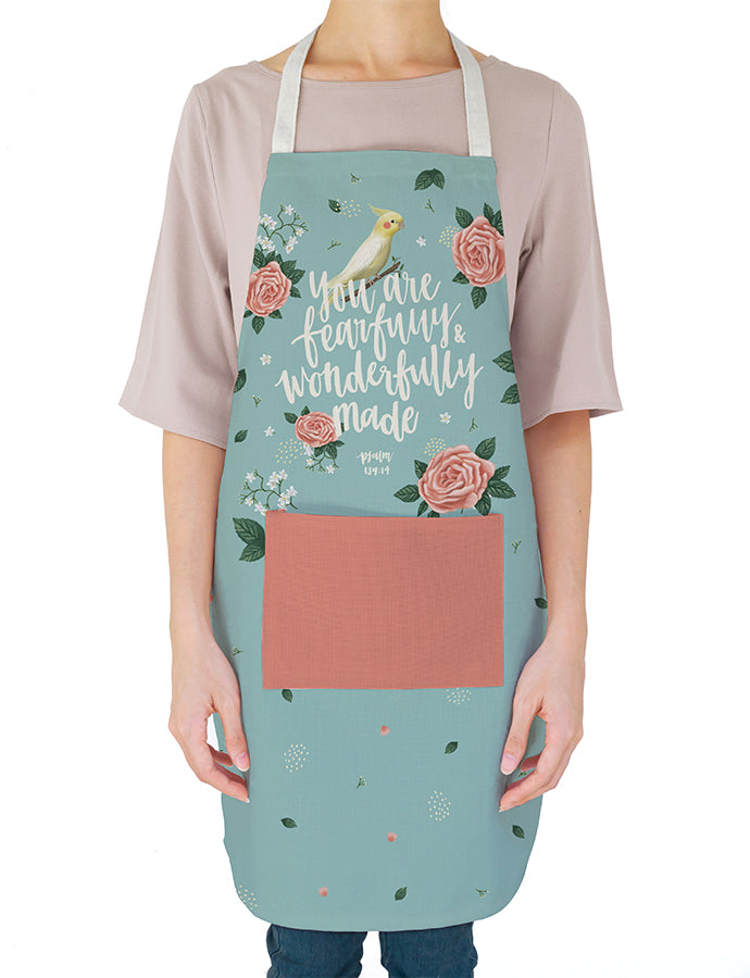 You Are Fearfully And Wonderfully Made {Apron} - Apron by The Commandment Co, The Commandment Co , Singapore Christian gifts shop