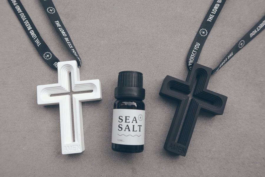 Amen Cross Diffuser v2 {Car Ornament} - Cross by The Commandment Co, The Commandment Co , Singapore Christian gifts shop