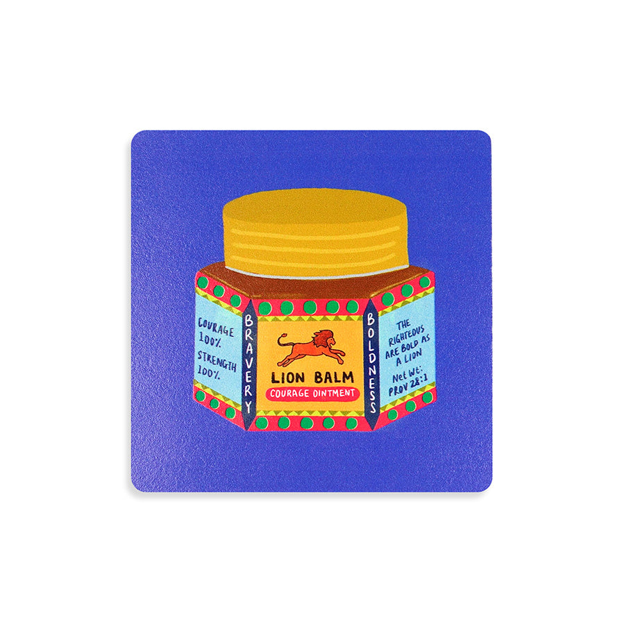 Lion Balm | Coasters {LOVE SUPERMARKET} - coasters by The Commandment Co, The Commandment Co , Singapore Christian gifts shop