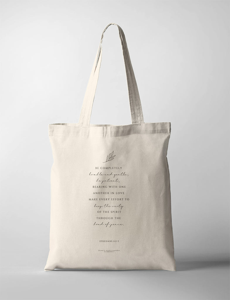 Bond of Peace {Tote Bag} - tote bag by Little Moses Print, The Commandment Co , Singapore Christian gifts shop
