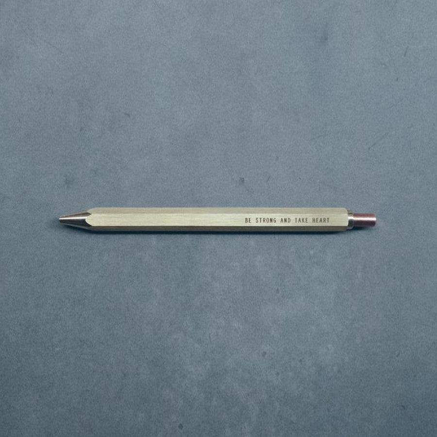 Ballpoint Pen - Hex Classic {Personalised Brass Pen} - Brass Pen by The Commandment, The Commandment Co , Singapore Christian gifts shop