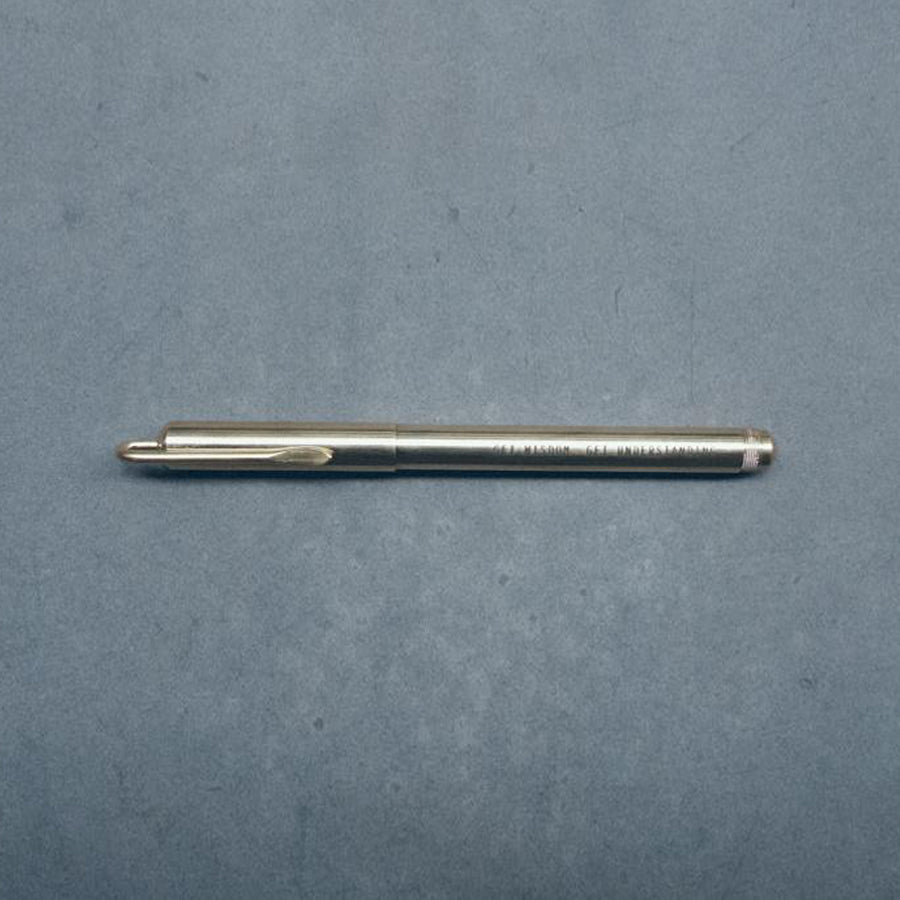 Rollerball Pen (Ink) Classic {Personalised Brass Pen} - Brass Pen by The Commandment, The Commandment Co