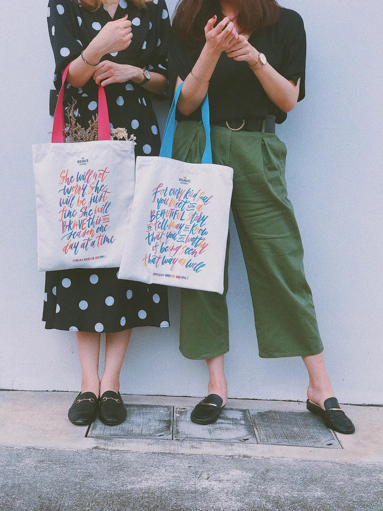 BRAVE {Tote Bag} - tote bag by The Brave Assembly, The Commandment Co , Singapore Christian gifts shop