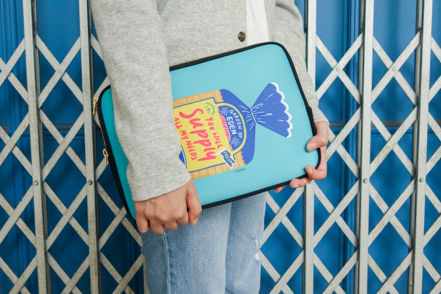 Wholesome Bread | Laptop Sleeve {LOVE SUPERMARKET} - Laptop Sleeve by The Commandment Co, The Commandment Co , Singapore Christian gifts shop