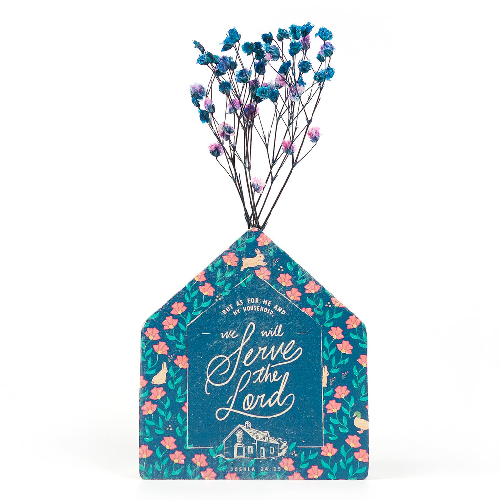 Household Serve The Lord {Little House Vase} - by The Commandment Co, The Commandment Co , Singapore Christian gifts shop