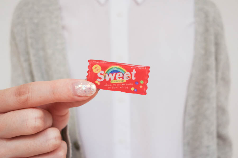 Sweet Friendships Candy {LOVE SUPERMARKET Pins} - Accessories by Hey New Day, The Commandment Co , Singapore Christian gifts shop