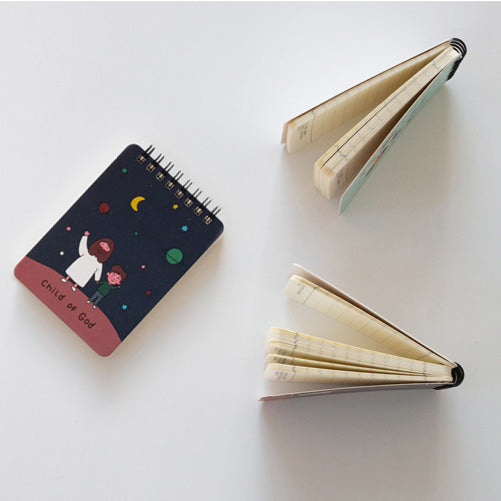 Child of God Universe design Christian notepad cover.