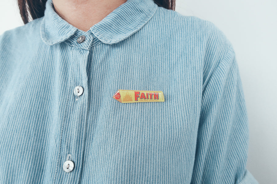 Faith Chocolate Bar {LOVE SUPERMARKET Pins} - Accessories by Hey New Day, The Commandment Co , Singapore Christian gifts shop