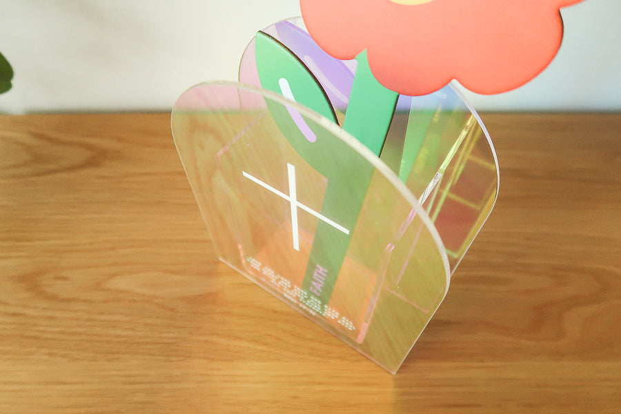 Love The Lord {Iridescent Acrylic Vase} - by The Commandment Co, The Commandment Co , Singapore Christian gifts shop