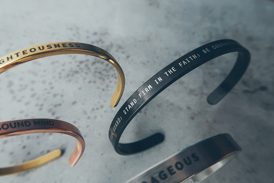 Personalised {Verse Band} - verse band by J&Co Foundry, The Commandment Co , Singapore Christian gifts shop