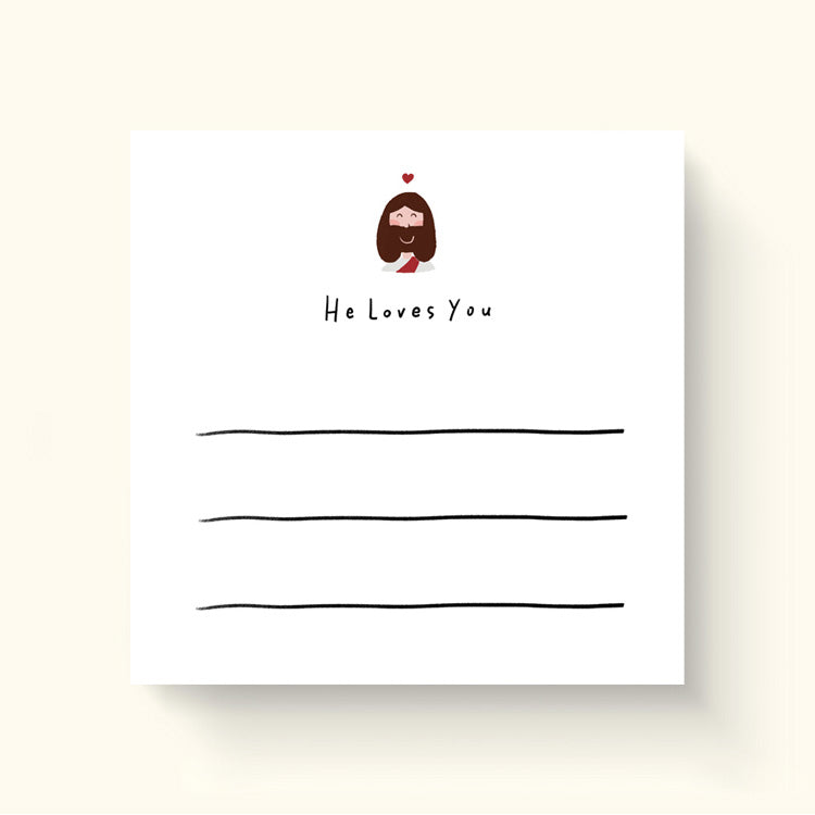 Jesus Loves You {Sticky Notes} - Notebooks by The Commandment, The Commandment Co , Singapore Christian gifts shop