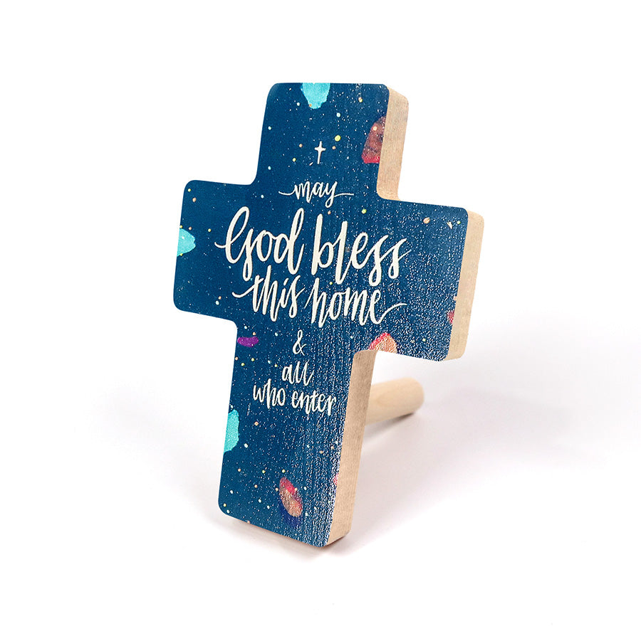 May God Bless This Home {Table Cross} - Cross by The Commandment Co, The Commandment Co , Singapore Christian gifts shop