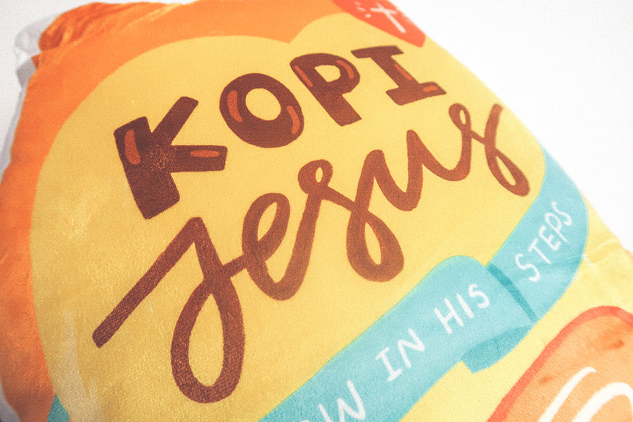 Kopi Jesus Coffee {Plush Toy} - plush toys by The Commandment Co, The Commandment Co , Singapore Christian gifts shop
