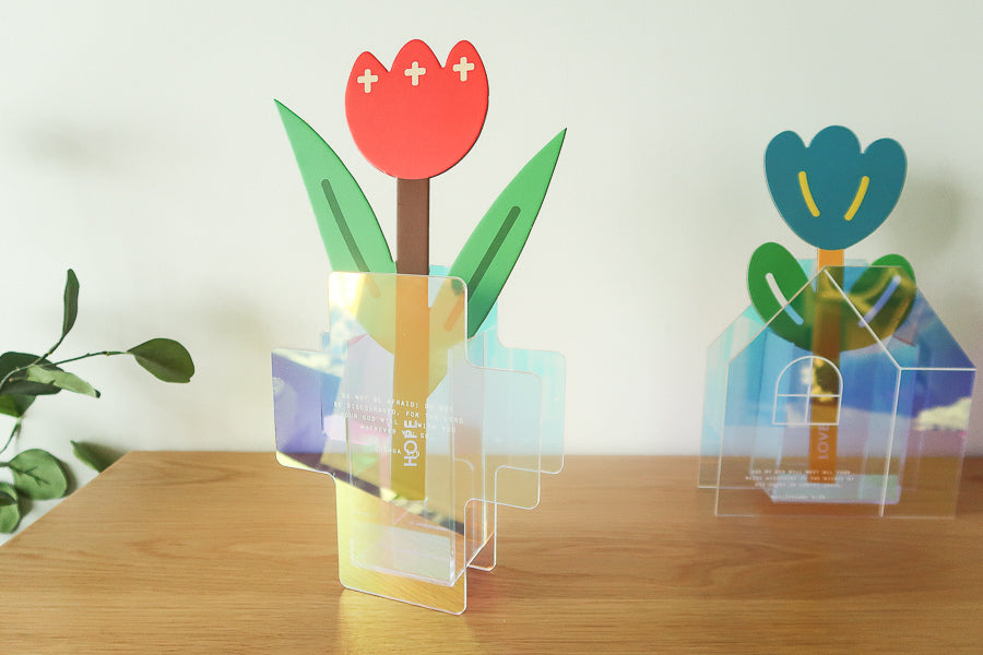 Do Not Be Afraid {Iridescent Acrylic Vase} - by The Commandment Co, The Commandment Co , Singapore Christian gifts shop