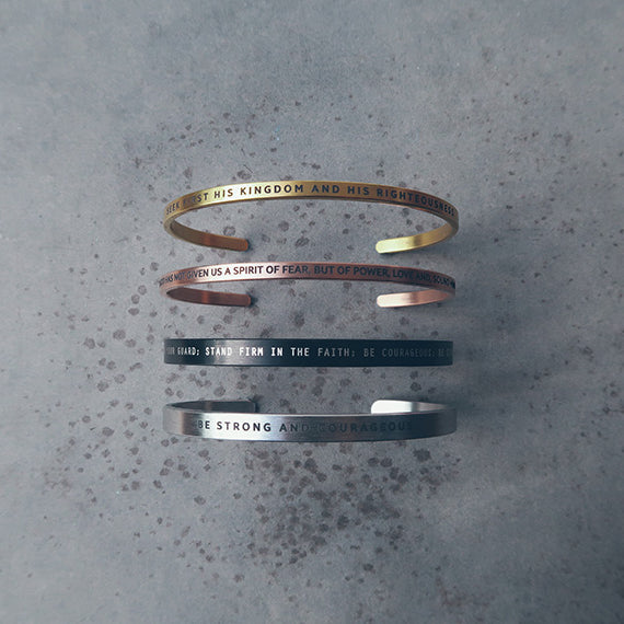 Personalised {Verse Band} - verse band by J&Co Foundry, The Commandment Co , Singapore Christian gifts shop