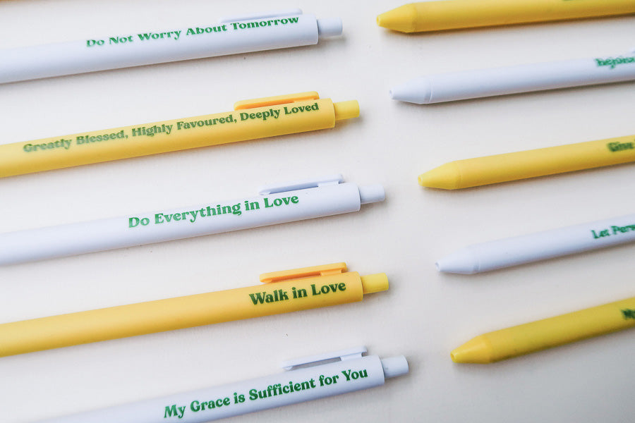 Scripture Pen {Ballpoint Pen} - Brass Pen by The Commandment, The Commandment Co , Singapore Christian gifts shop