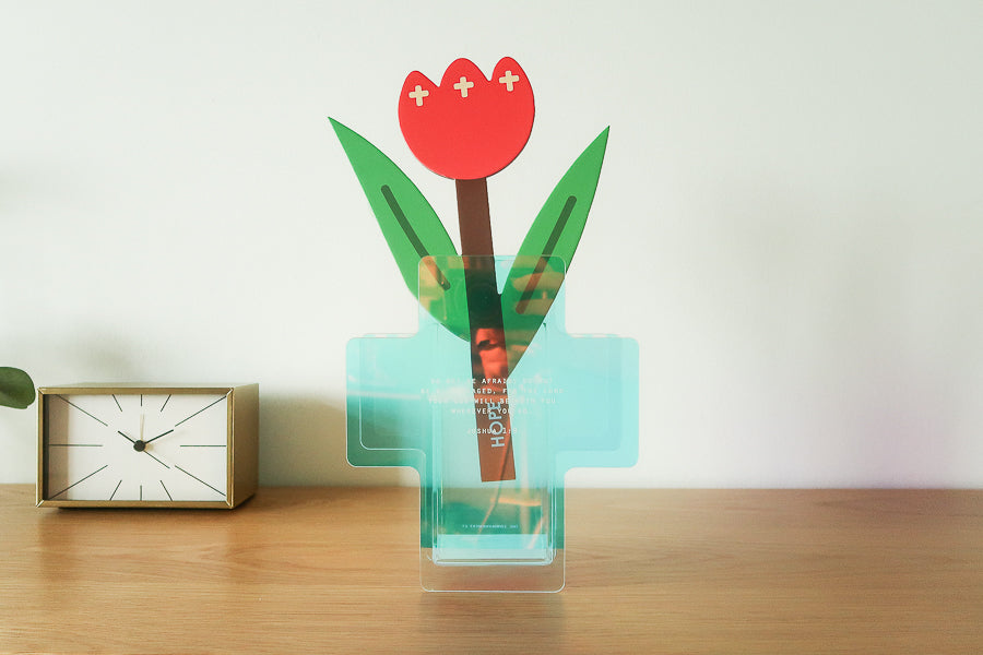 Do Not Be Afraid {Iridescent Acrylic Vase} - by The Commandment Co, The Commandment Co , Singapore Christian gifts shop