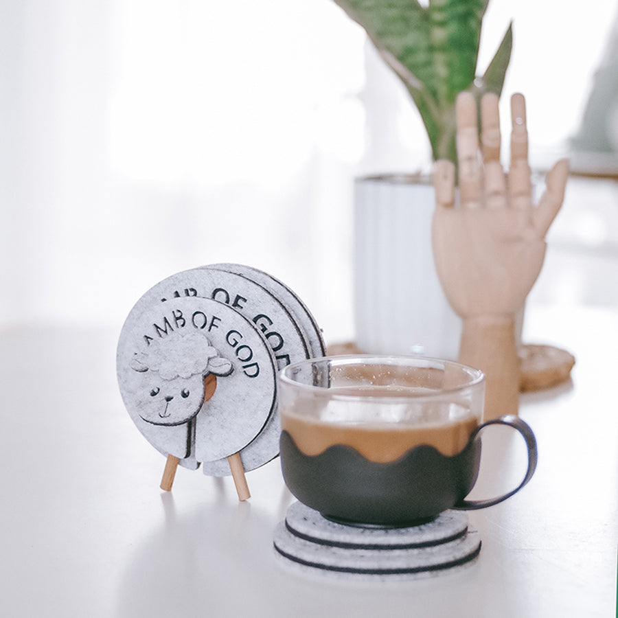 Lamb of God {Coaster Set} - coasters by The Commandment Co, The Commandment Co , Singapore Christian gifts shop