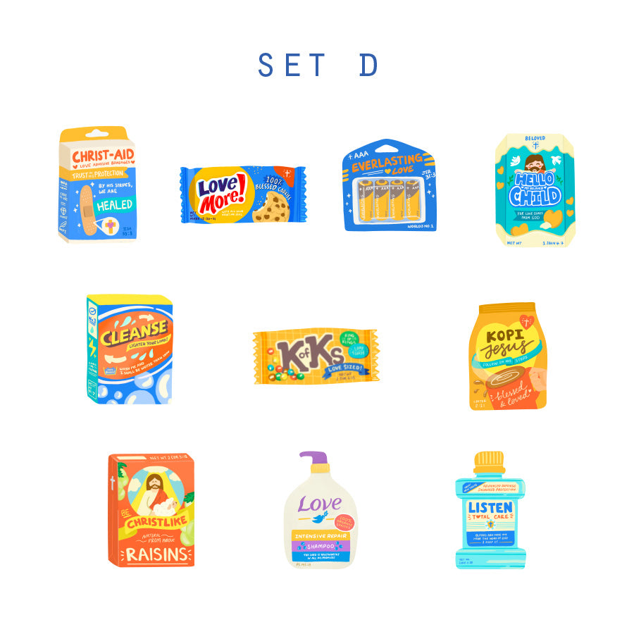 Love Supermarket Vinyl Sticker | Decal Set - Stickers by The Commandment Co, The Commandment Co , Christian Gifts Store Singapore