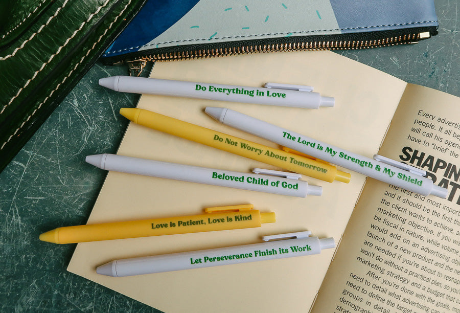Scripture Pen {Ballpoint Pen} - Brass Pen by The Commandment, The Commandment Co , Singapore Christian gifts shop