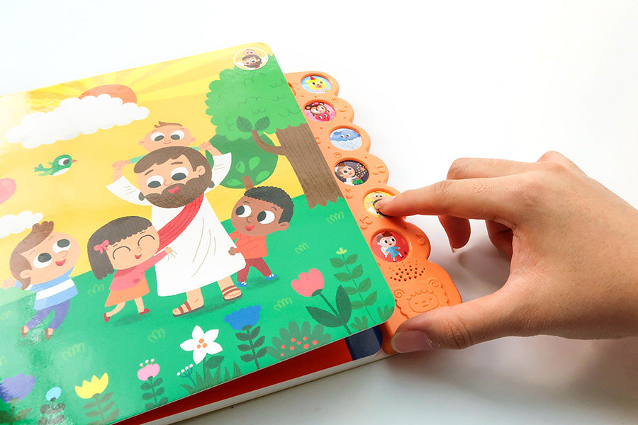 Picture button used to play songs in the Dance with Jesus Christian sound book