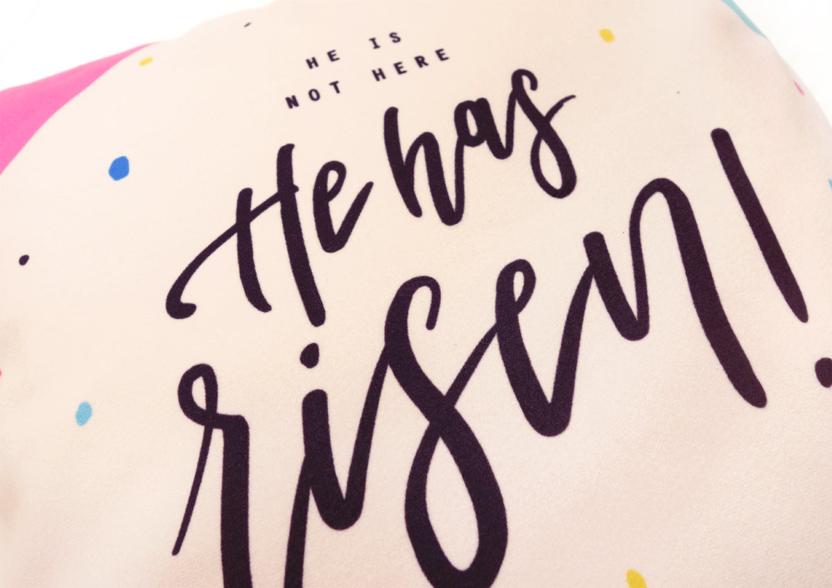 He is not here. He has risen premium cushion cover. Great home decor ideas