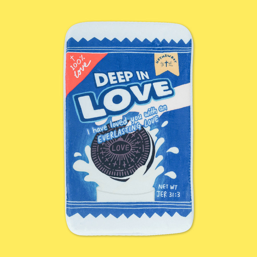 Deep In Love Biscuit {Door Mat} - door mat by The Commandment Co, The Commandment Co , Singapore Christian gifts shop